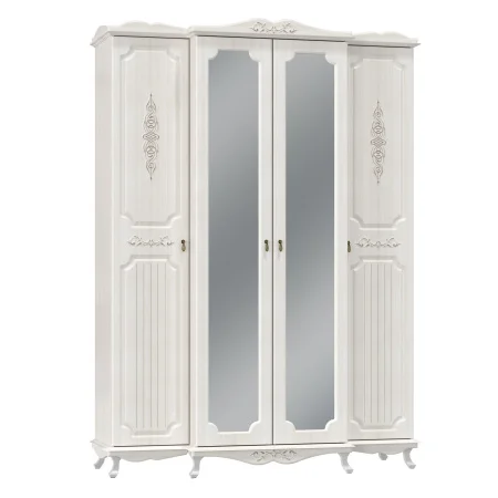 Шкаф для одежды Кантри 06.116 вудлайн кремовый/сандал белый