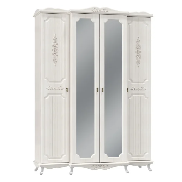 Шкаф для одежды Кантри 06.116 вудлайн кремовый/сандал белый