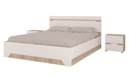 Спальня Анталия дуб сонома/белый софт