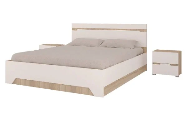 Спальня Анталия дуб сонома/белый софт