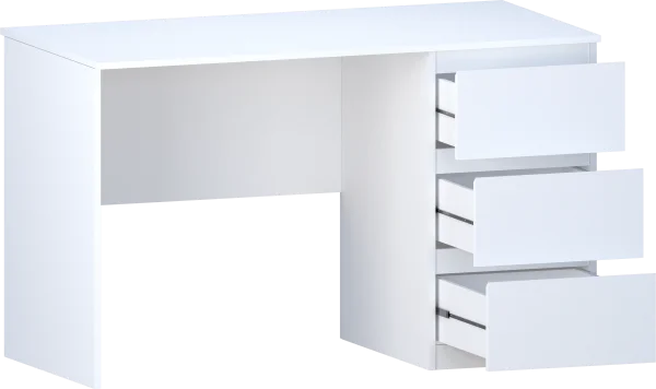 Стол компьютерный Б 10.01 белый (серия без ручек)