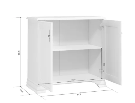 Тумба двухдверная Кентаки KOM2D белый