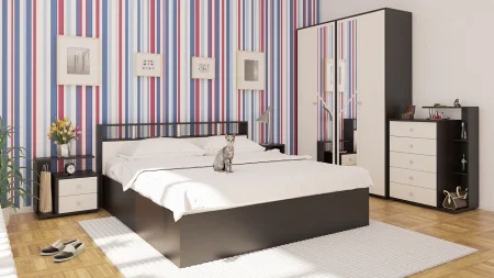 Кровать Камелия венге/дуб лоредо