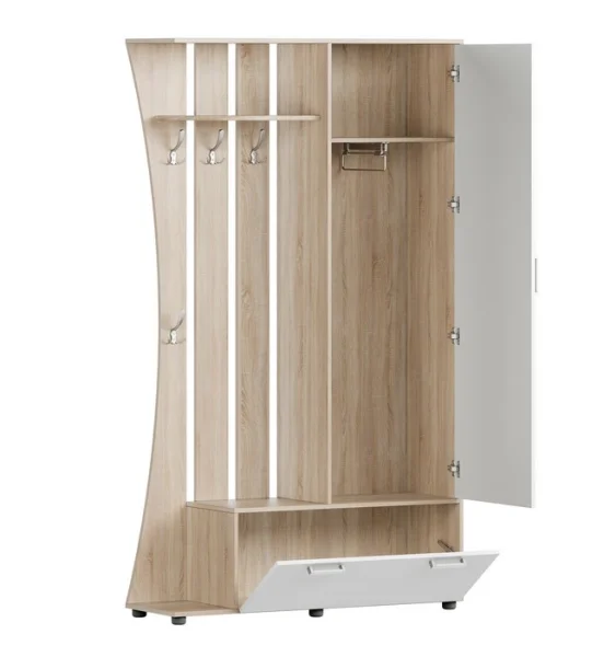 Прихожая Домино-4У дуб сонома/белый