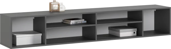 Подвесная тумба ТВ Оскар графит/графит софт Подвесная тумба ТВ Оскар графит/графит софт