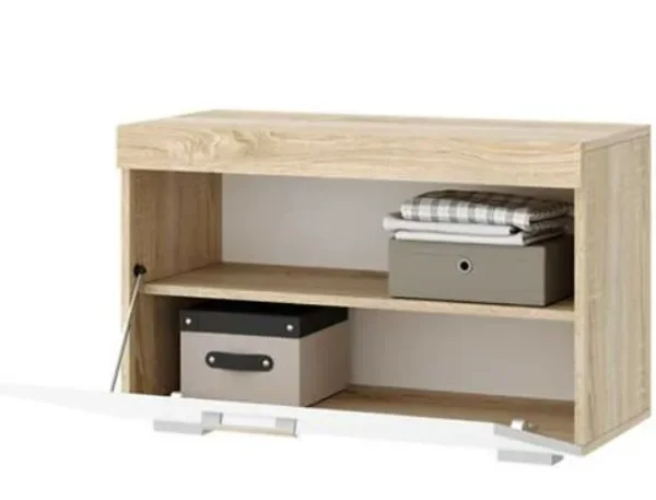 Модульная Прихожая Соната дуб сонома/белый глянец