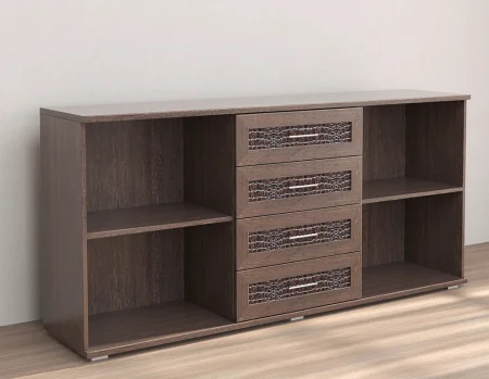 Комодино Кэт-4 венге/caiman темный