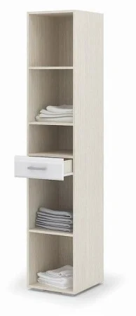 Пенал с ящиком Симба дуб белфорт/белый глянец