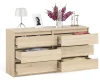 Комод на шесть ящиков МК 1380.6 дуб сонома