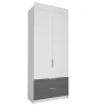Шкаф Лавис ШД 900.1 белый/графит софт