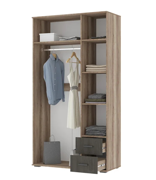 Шкаф Соло-1 (Нельсон ШК-01) дуб каньон/железный камень