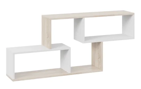 Полка настенная тип 4 дуб сонома/белый