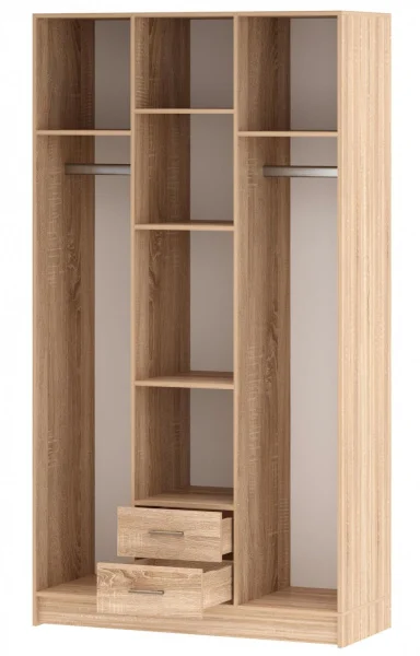 Шкаф Трио Беатрис дуб сонома/белый глянец