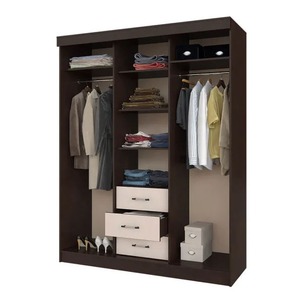 Шкаф-купе Маэстро (1700х2200х600) венге/лоредо