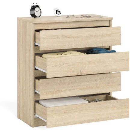 Комод четыре ящика МК 800.4 дуб сонома