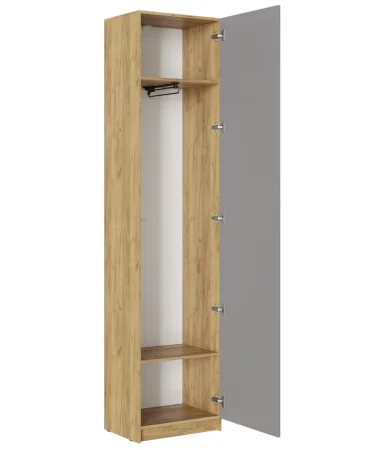 Шкаф Бостон ШК-003 дуб крафт золотой/серый шифер