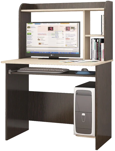 Компьютерный стол Грета-2 венге/дуб молочный