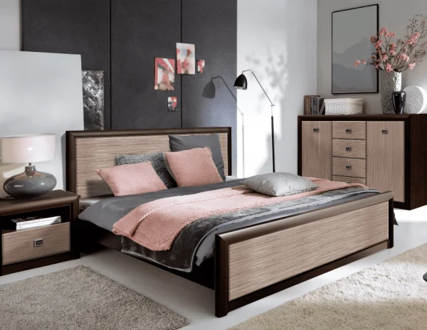 Кровать Коен LOZ 180x200 венге/штрокс