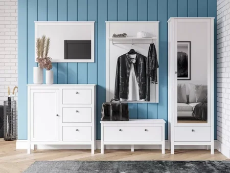 Зеркало Ева (Хельга) LUS/90 белый