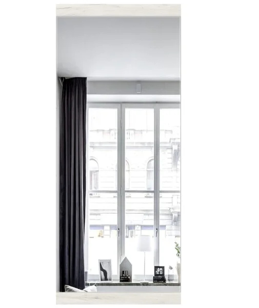 Тумба Гретта 1С1Я с зеркалом дуб крафт белый