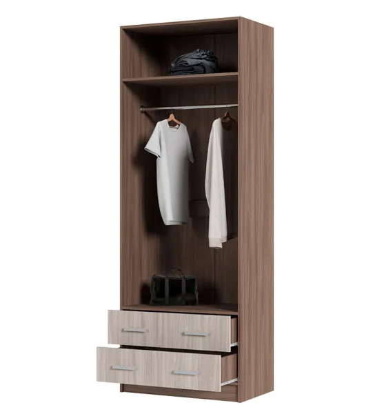 Шкаф 2-х створчатый Дуэт ясень шимо темный/ясень шимо светлый