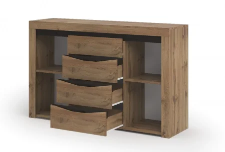 Комод Паола КМ 702 дуб крафт золото