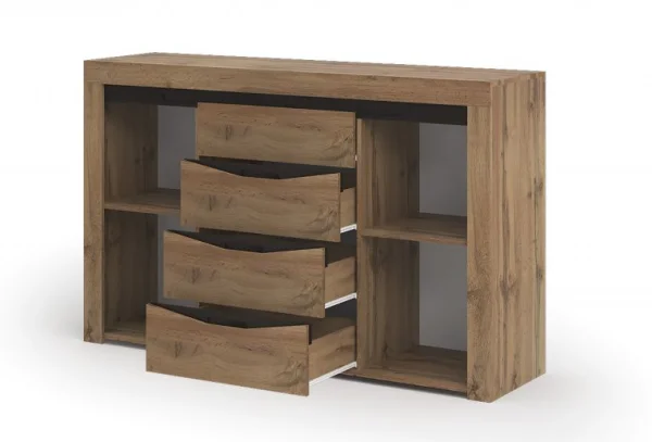 Комод Паола КМ 702 дуб крафт золото