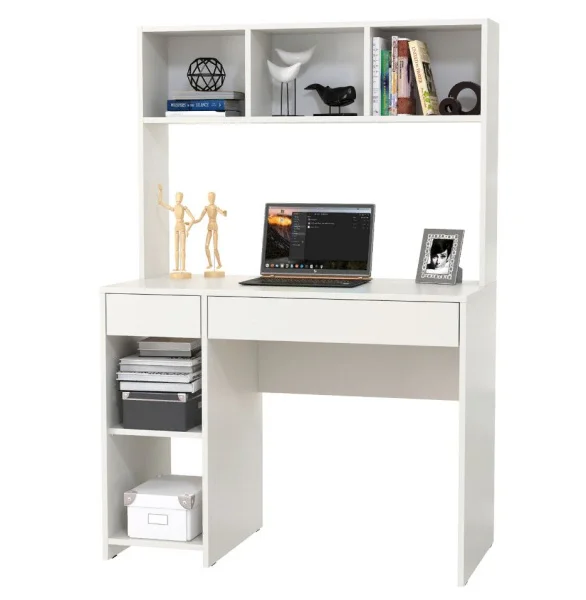 Стол компьютерный Комфорт 12.77 белый шагрень