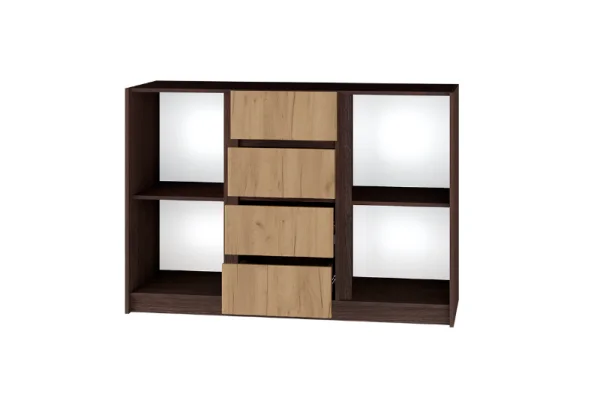 Модульная спальня Флоренция венге/дуб крафт золотой