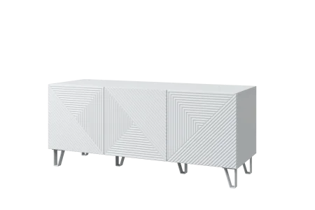 Тумба под ТВ Солана белый/белый софт