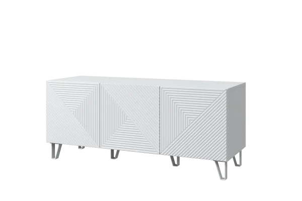 Тумба под ТВ Солана белый/белый софт