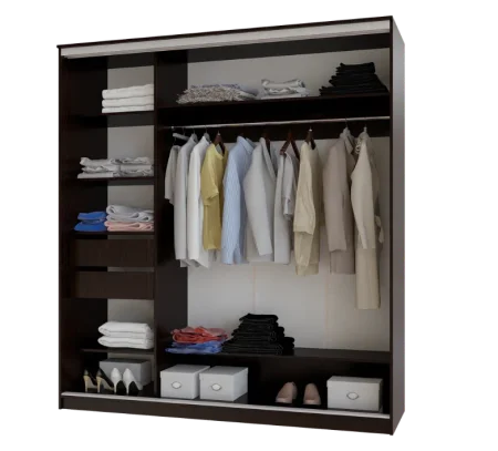 Шкаф-купе Альянс 2.0 венге/дуб беленый