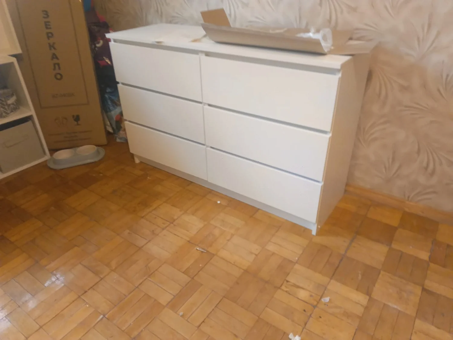 Комод шесть ящиков Мори МК 1206 белый