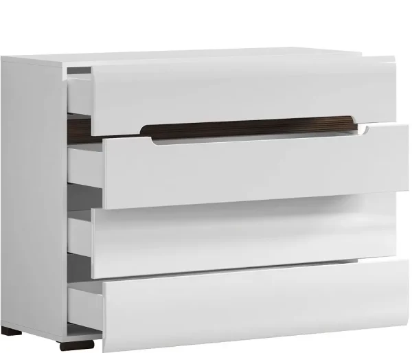 Комод Ацтека KOM4S/8/11 белый глянец