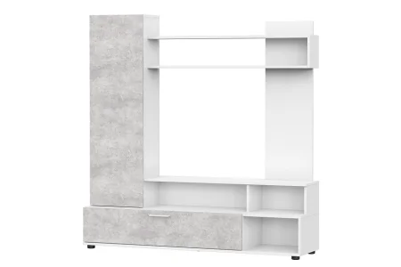 Гостиная МГС-9 белый/цемент светлый