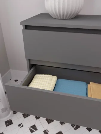 Комод шесть ящиков Мори МК 1386 графит