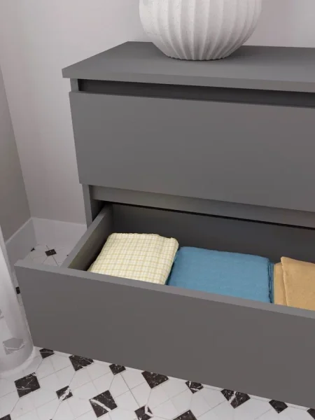 Комод шесть ящиков Мори МК 1380.6 графит