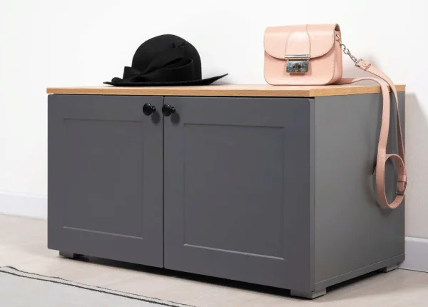 Тумба Остин 13.257 серый графит/дуб крафт золотой