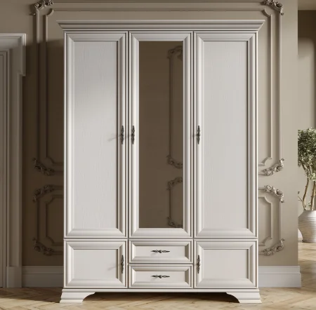 Шкаф платяной трехдверный Кентаки SZF5D2S белый