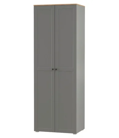 Шкаф для одежды Остин 13.336.02 серый графит/дуб крафт золотой