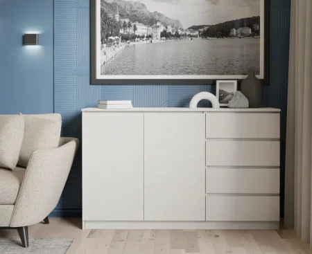 Комод широкий Мори МК 1600.1 сатин