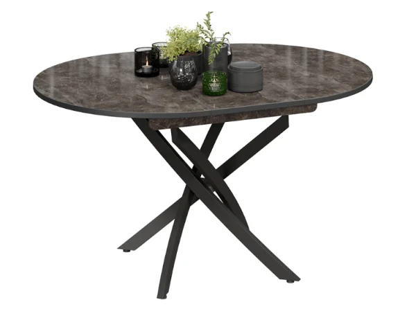 Стол обеденный Diamond тип 3 ателье темный глянец Стол обеденный Diamond тип 3 ателье темный глянец