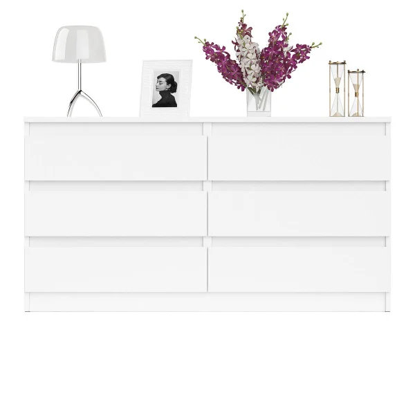 Комод на шесть ящиков МК 1380.6 белый