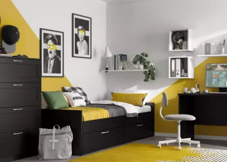 Кровать раздвижная Сириус 80х200 с ящиками венге