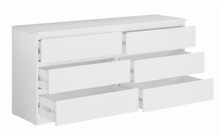 Комод Мальта 6 ящиков белый