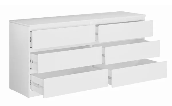 Комод Мальта 6 ящиков белый