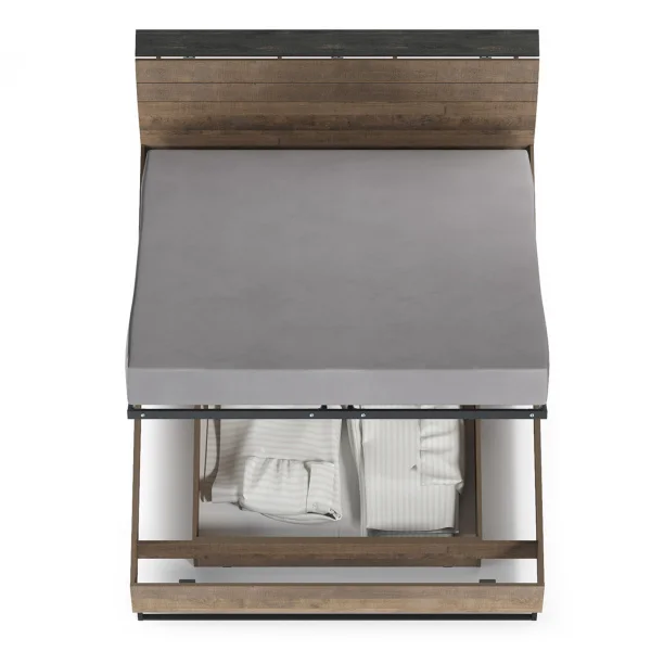 Кровать Трувор 11.34 с подъемным механизмом дуб гранж песочный/интра