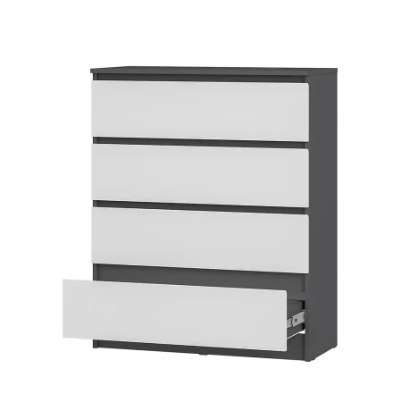 Комод Шарм КМ-02 графит/белый