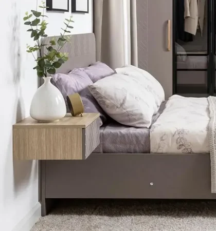 Тумба прикроватная Амьен 16.08 плейн/веллюто капучино