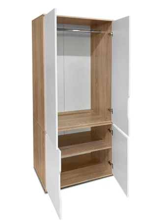 Шкаф для одежды ШК-19 дуб сонома/белый